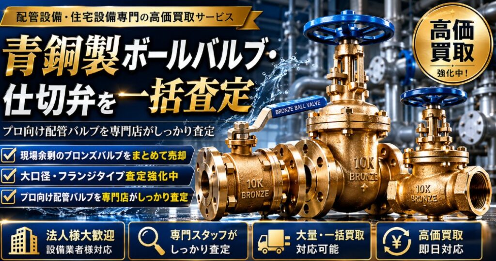 給水・給湯設備用バルブをスピード査定
