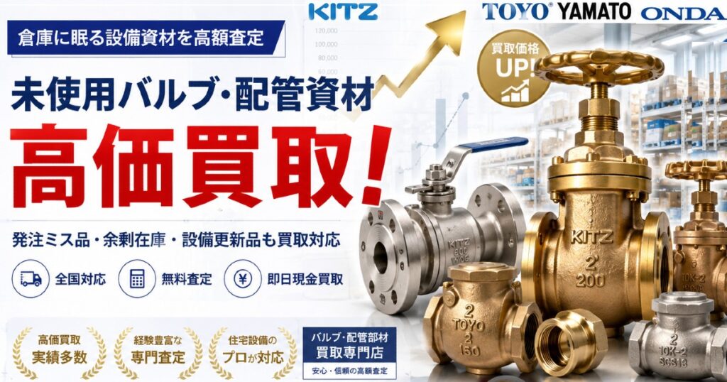 バルブの価値、見逃していませんか?