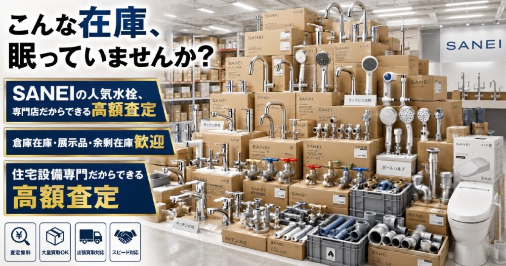 タッチレス水栓・混合栓を業界相場でしっかり査定