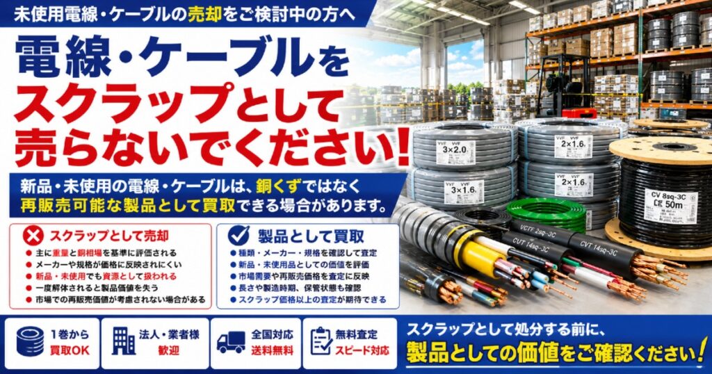 スクラップではなく、製品としての価値を見極めて査定いたします。